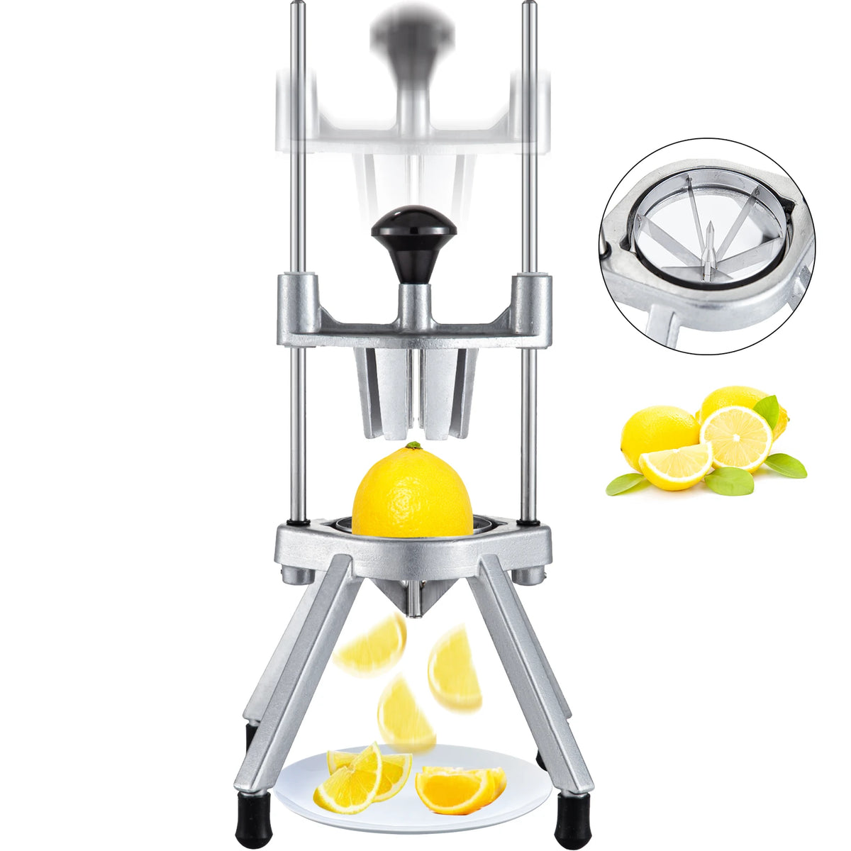 SucceBuy Stainless Steel Lemon Wedge Slicer For Kitchen Use