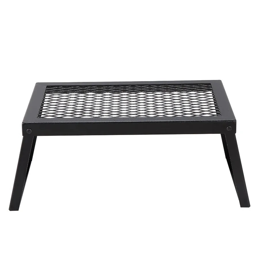 Heavy Duty Folding Campfire Grill Steel Mesh Grate for Outdoor Cooking