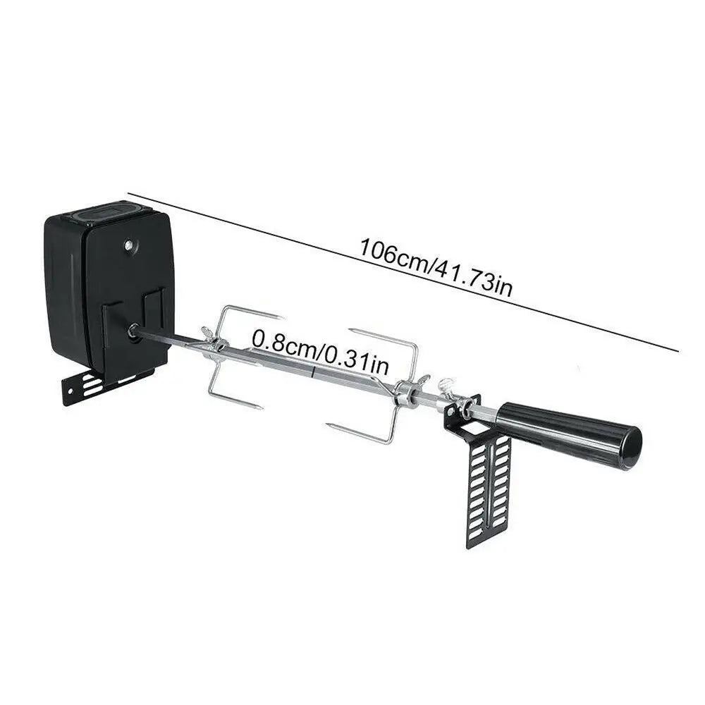 Electric BBQ Grill Spit Roaster for Outdoor Barbecuing