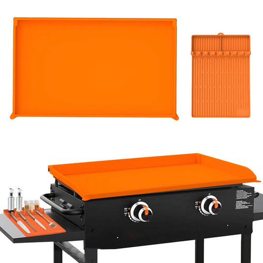 Waterproof Heavy Duty Silicone Grill Cover With Accessory Lid