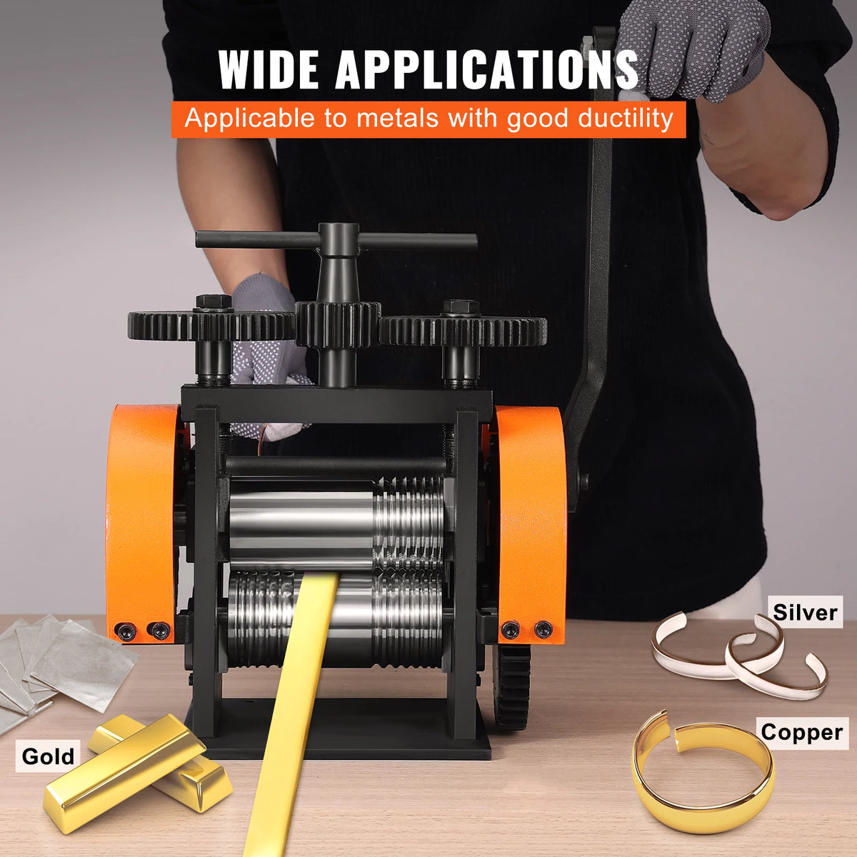 Succebuy 3in1 Jewelry Rolling Mill Machine For Metal Wire Crafting