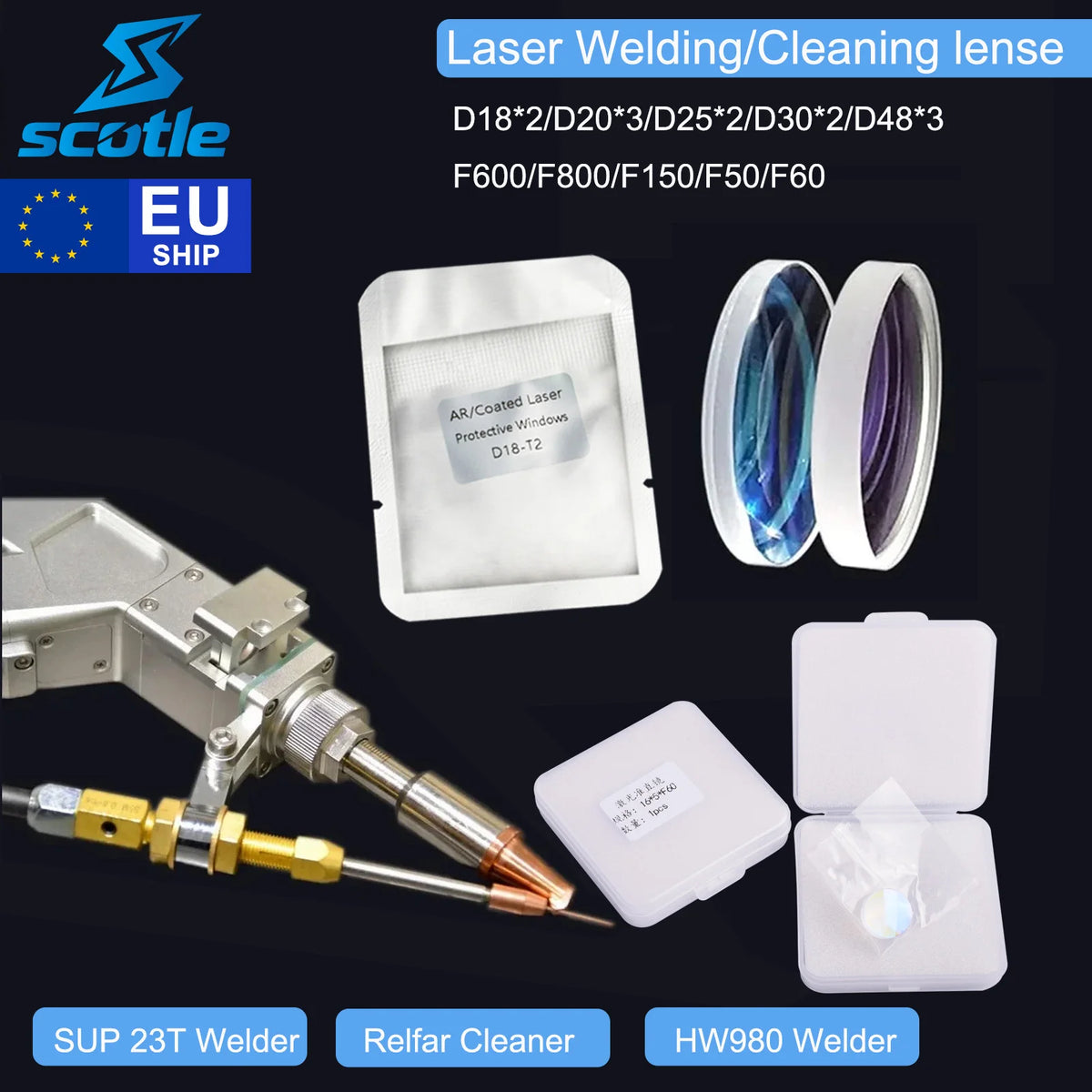 Scotle Fiber Laser Welding Protective Lens for Welding Machines