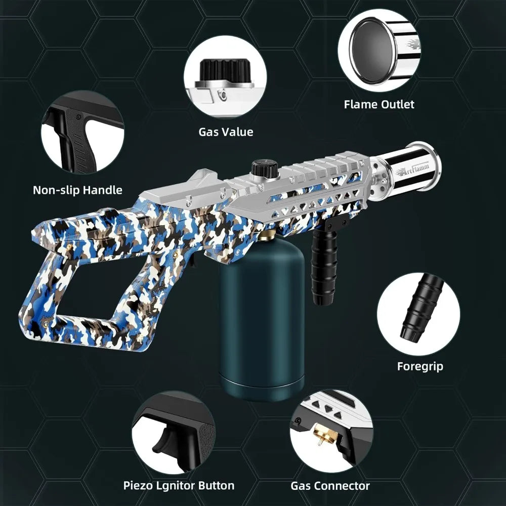 NUANYAO Adjustable Flame Propane Torch Gun for Grilling and Kitchen