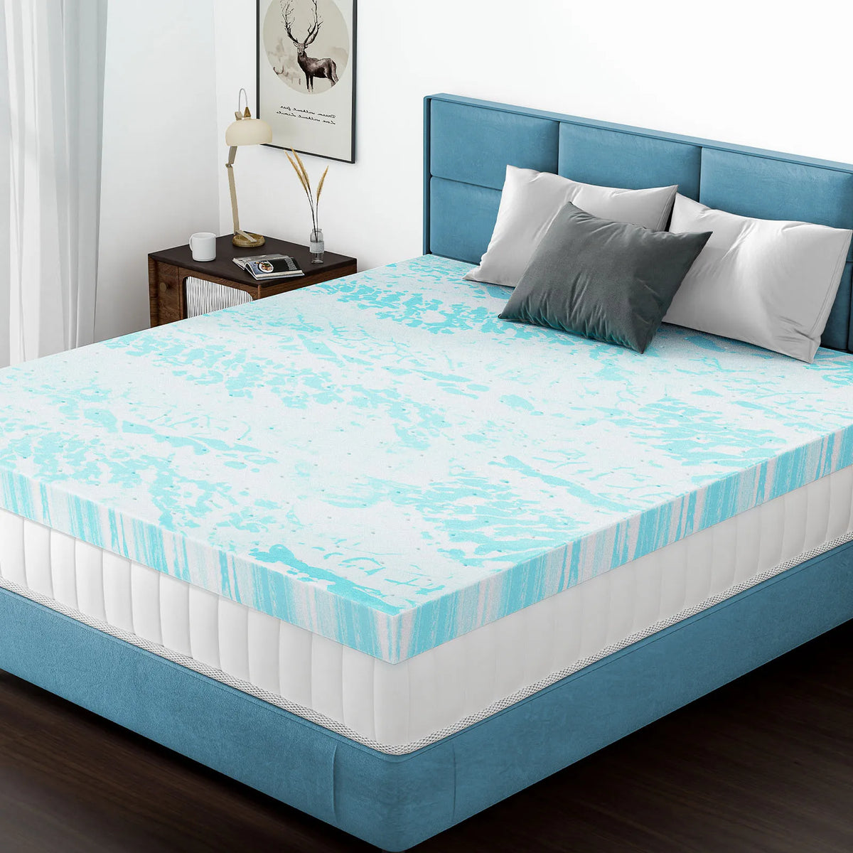 MCQ Memory Foam Gel Cooling Mattress With Breathable Soft Comfort