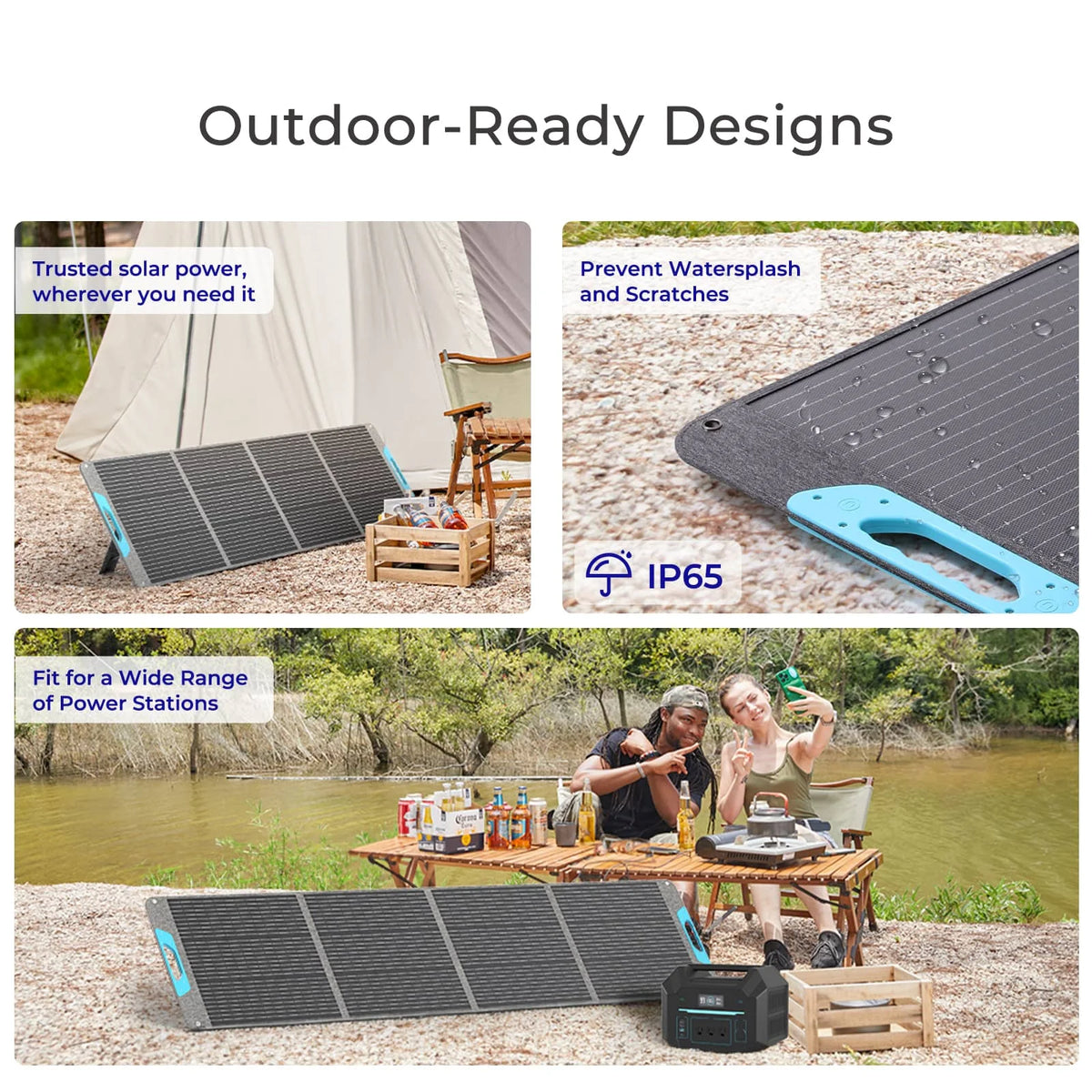 Renogy 200W Portable Foldable Solar Panel For Camping Outdoor Power