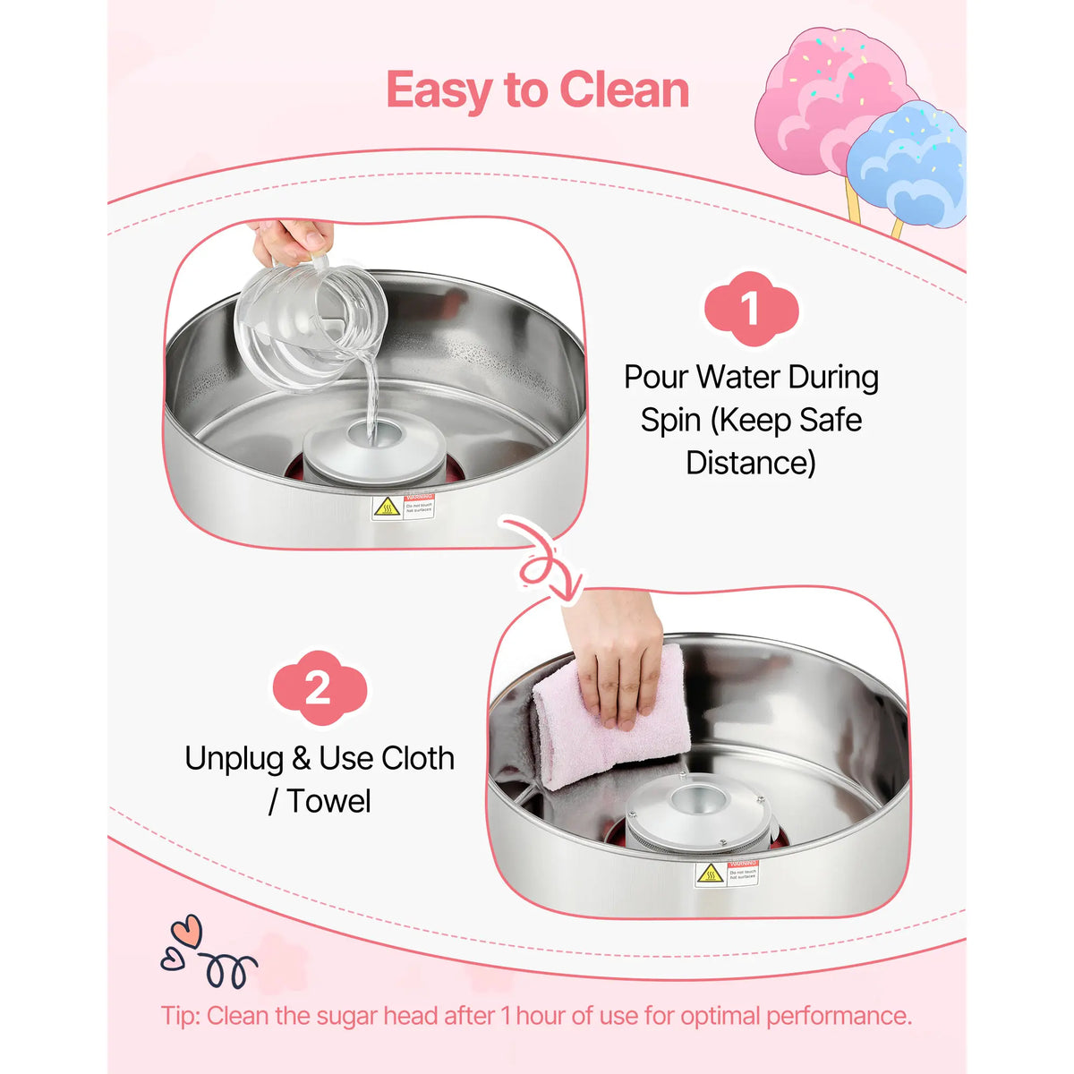 Succebuy Commercial Electric Cotton Candy Machine For Parties