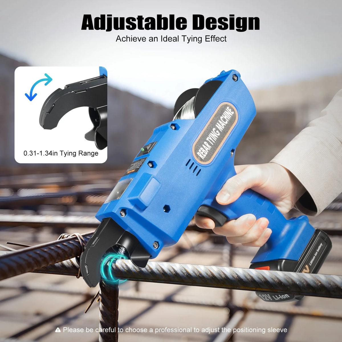 Automatic Electric Rebar Tying Machine for Construction Work