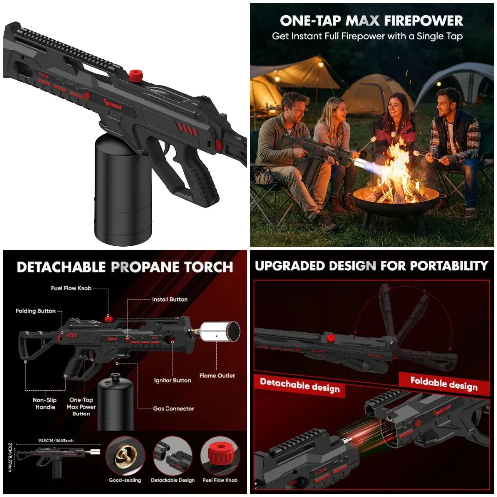 NUANYAO One Touch Propane Torch for Sous Vide and Grilling