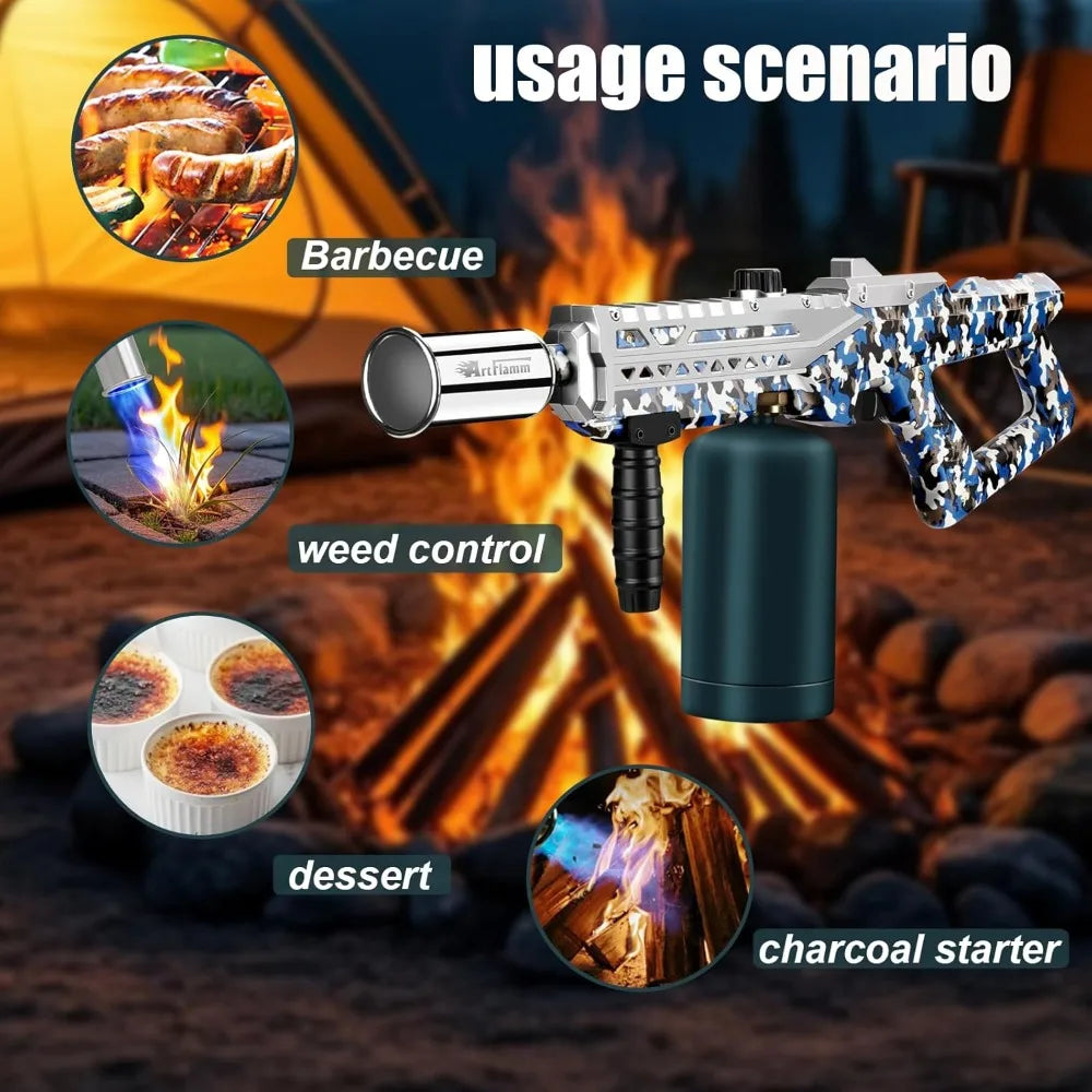 NUANYAO Adjustable Flame Propane Torch Gun for Grilling and Kitchen