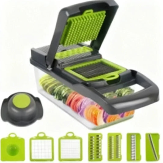 Multifunctional 7 Blade Stainless Steel Vegetable And Fruit Slicer