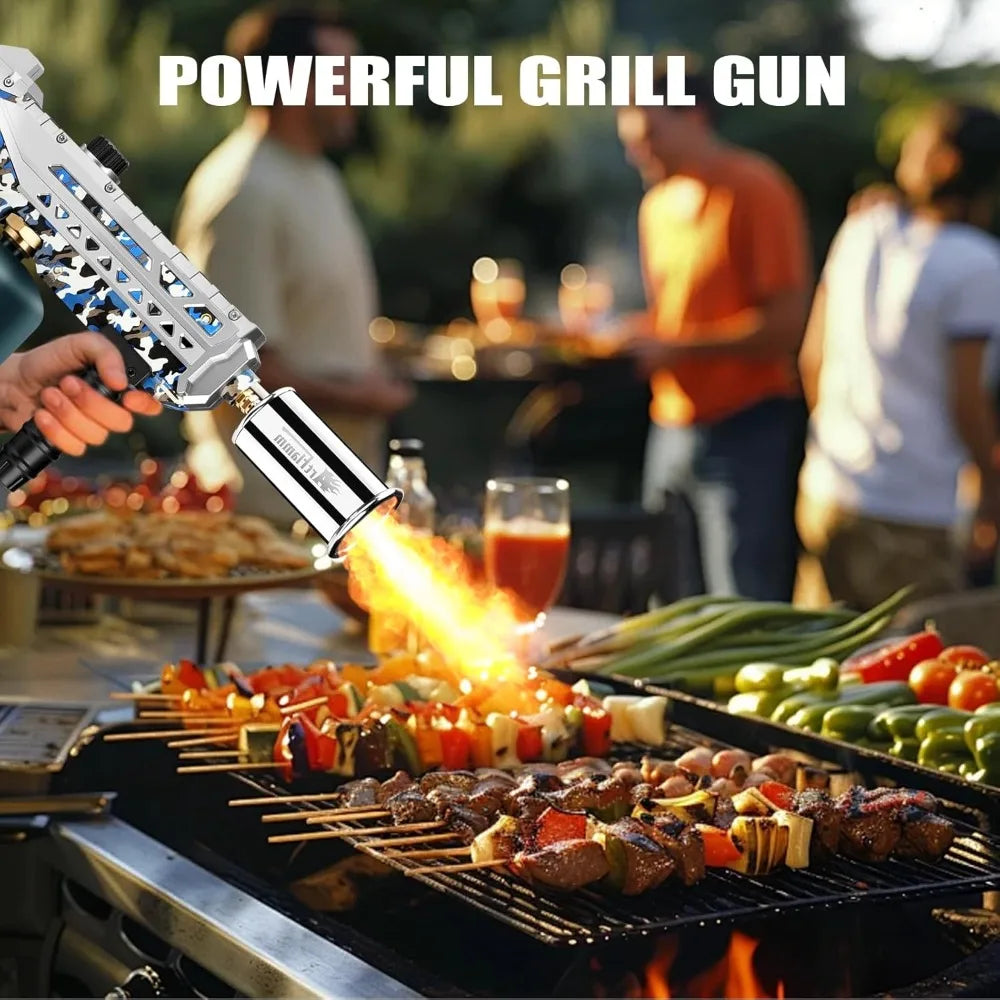NUANYAO Adjustable Flame Propane Torch Gun for Grilling and Kitchen