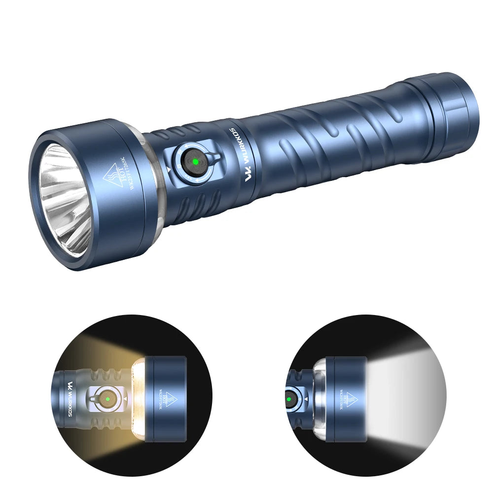 Wurkkos TS27 Rechargeable Flashlight With RGB Lighting And Power Bank