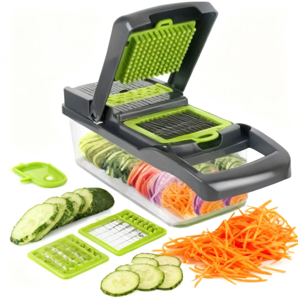 Multifunctional 7 Blade Stainless Steel Vegetable And Fruit Slicer