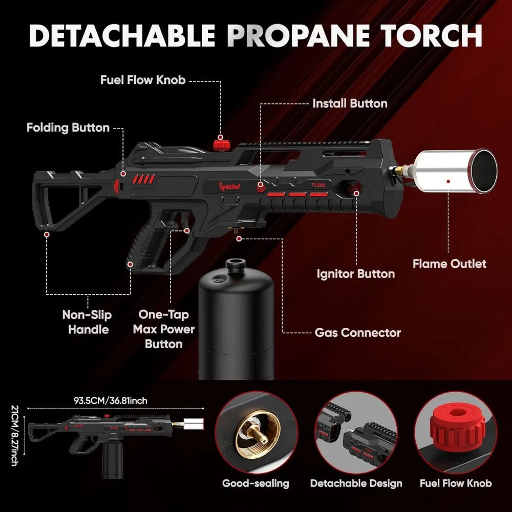 NUANYAO One Touch Propane Torch for Sous Vide and Grilling