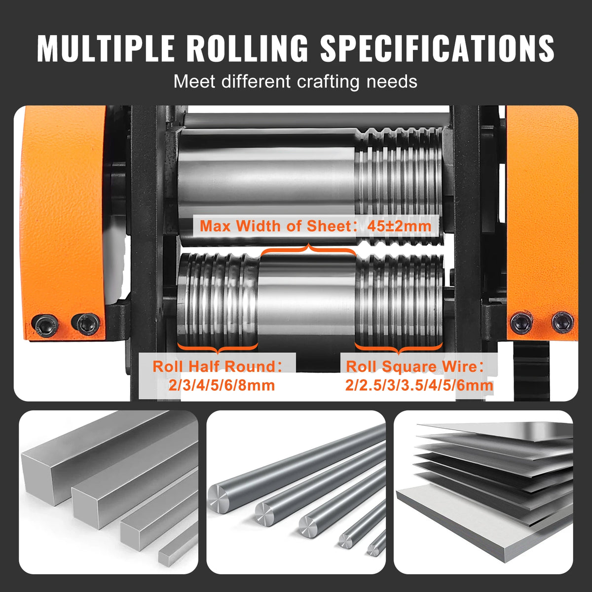 Succebuy 3in1 Jewelry Rolling Mill Machine For Metal Wire Crafting