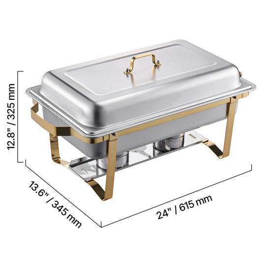 SucceBuy Stainless Steel Chafing Dish Buffet Catering Warmer Set