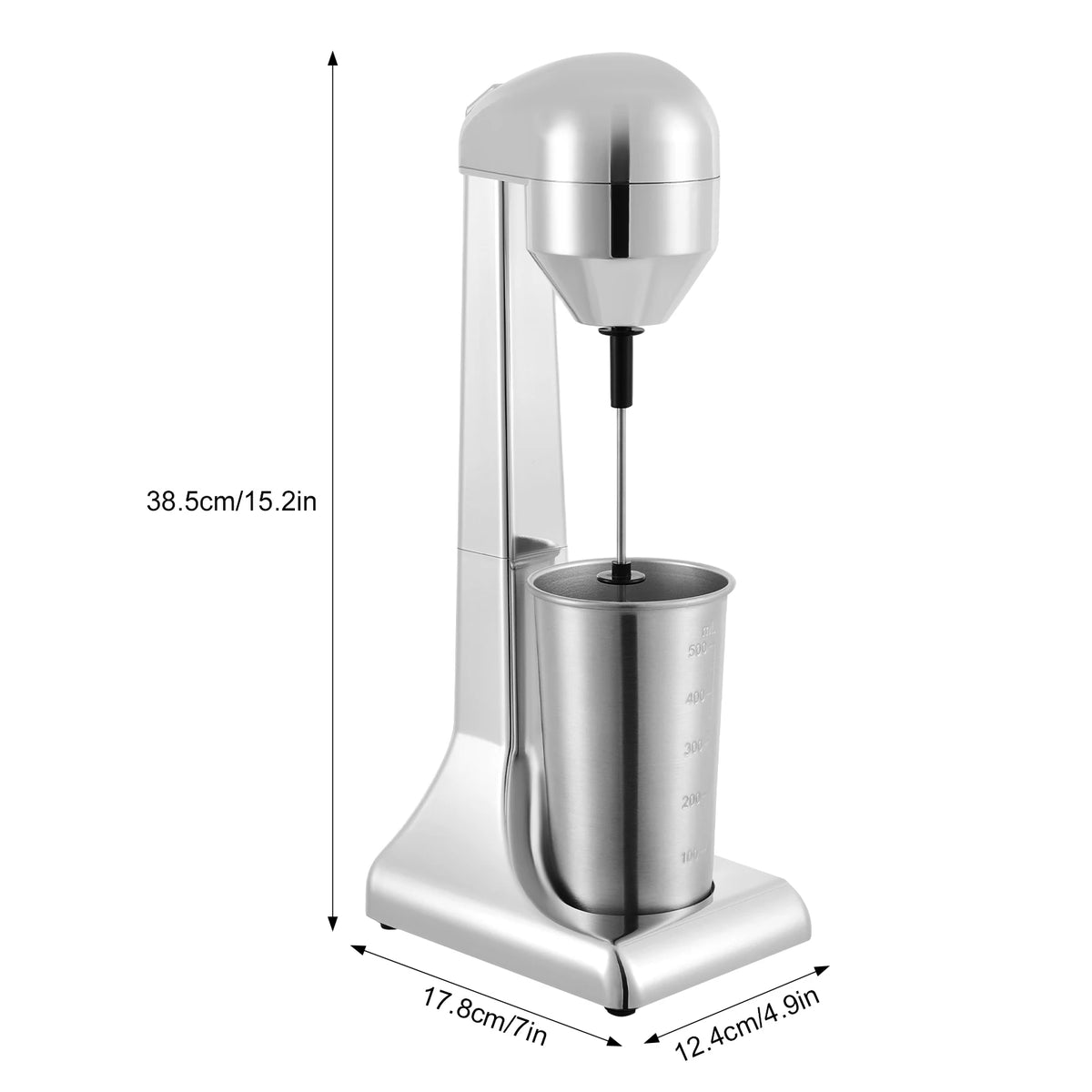 Electric Milkshake Maker With Two Speed Settings And Durable Build