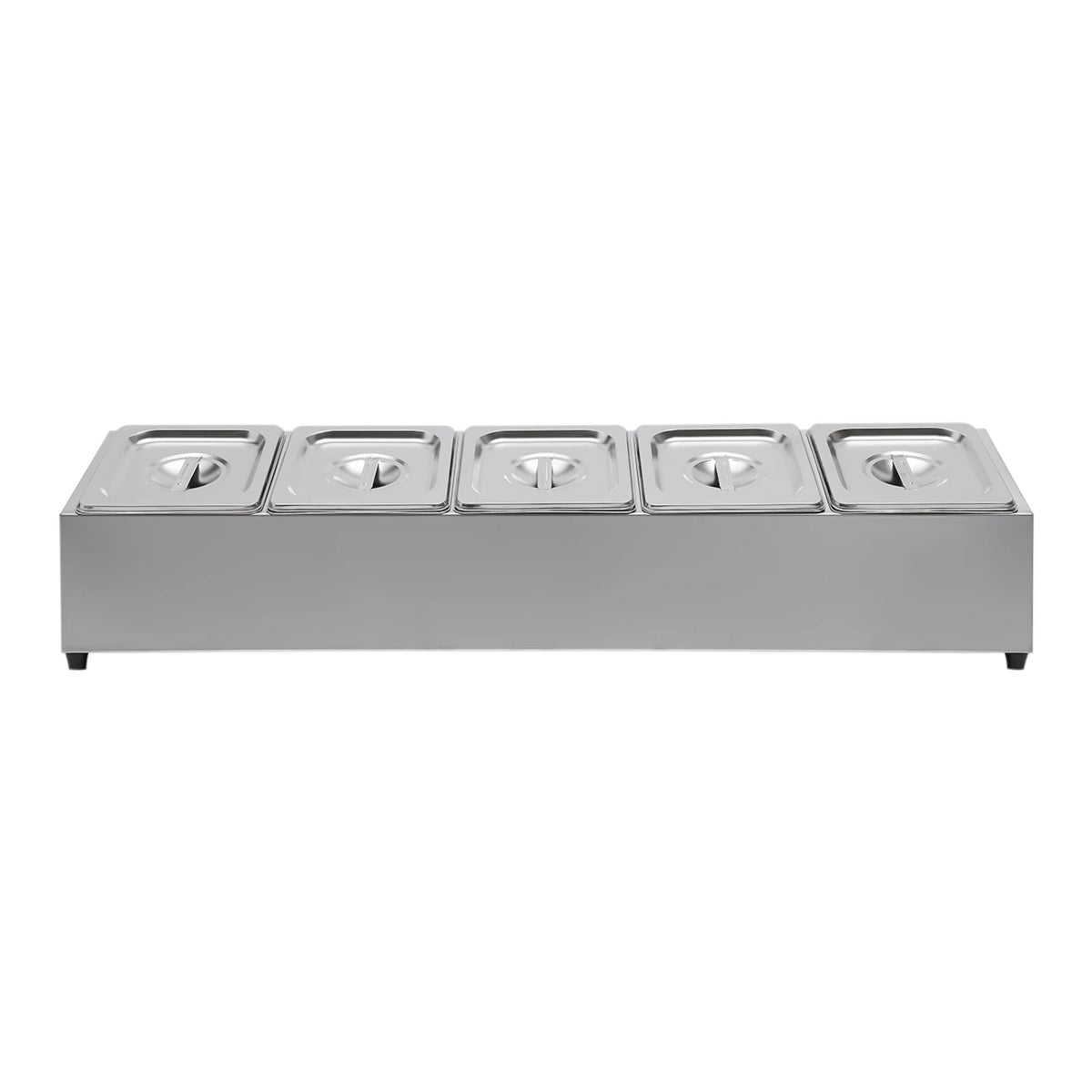 Stainless Steel Countertop Spice Rack Organizer With Lidded Pans