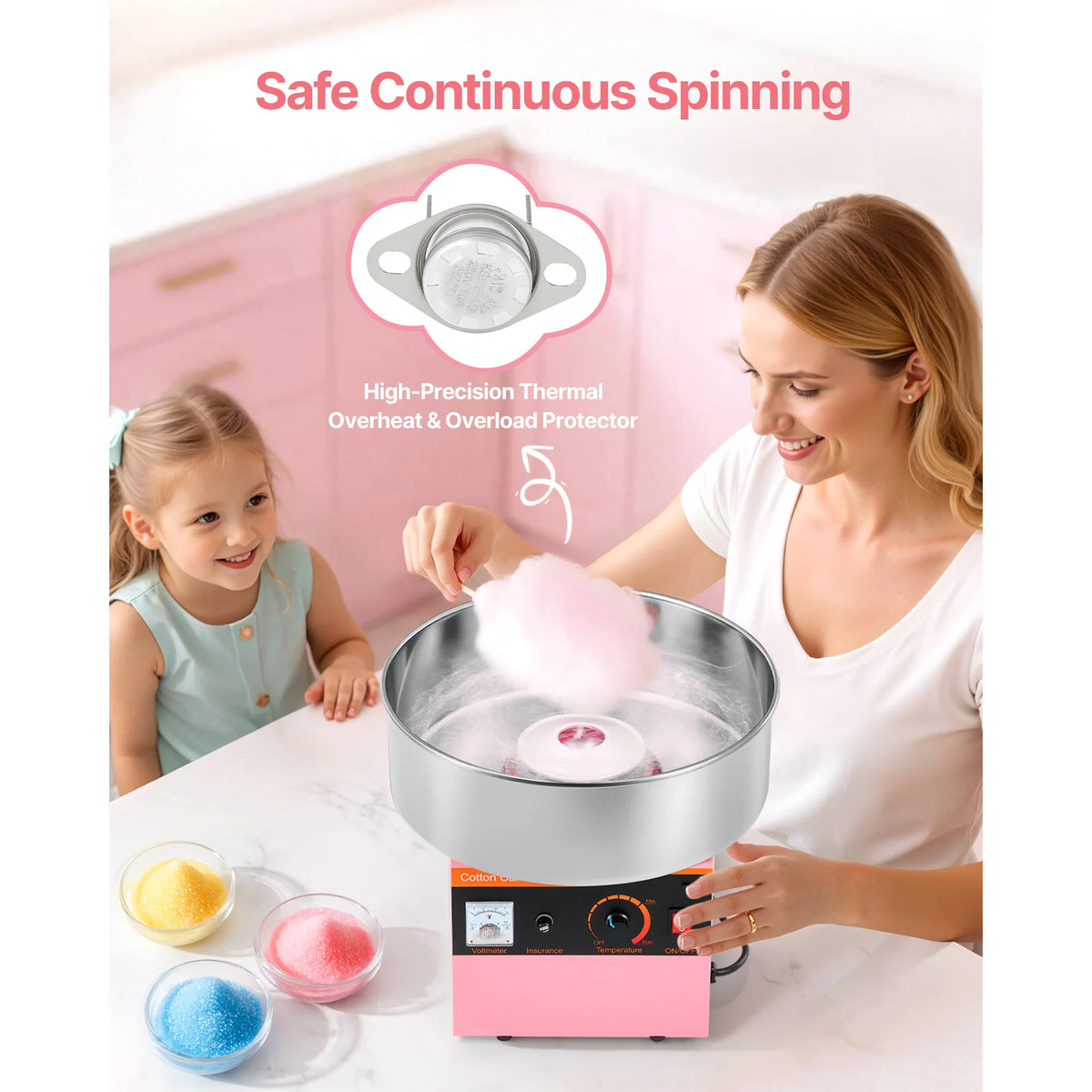 Succebuy Commercial Electric Cotton Candy Machine For Parties