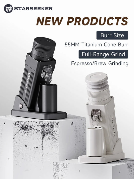 STARSEEKER E55Pro Electric Burr Coffee Grinder For Espresso Brewing