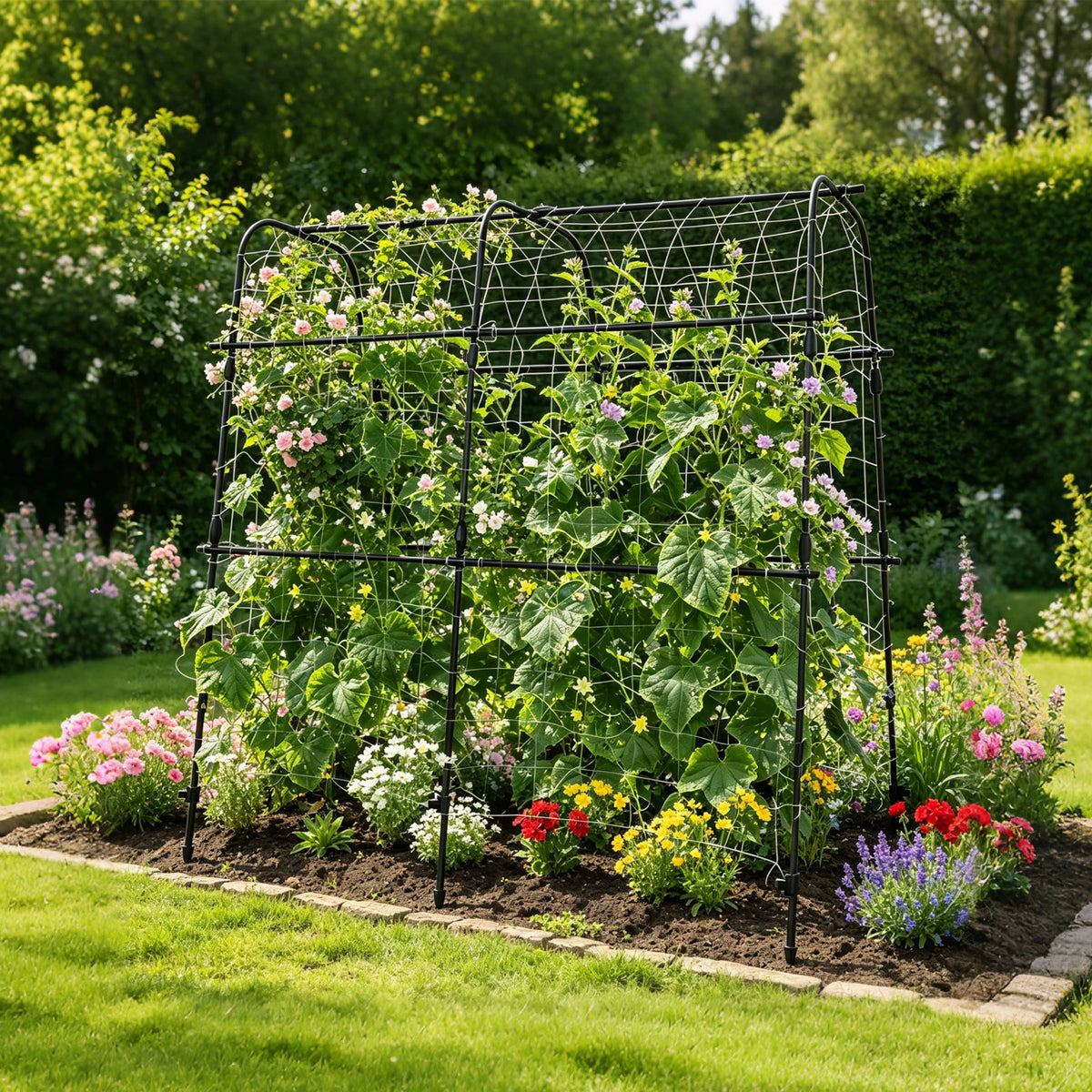 HiMISS Garden Arch Trellis for Climbing Plants and Vegetables