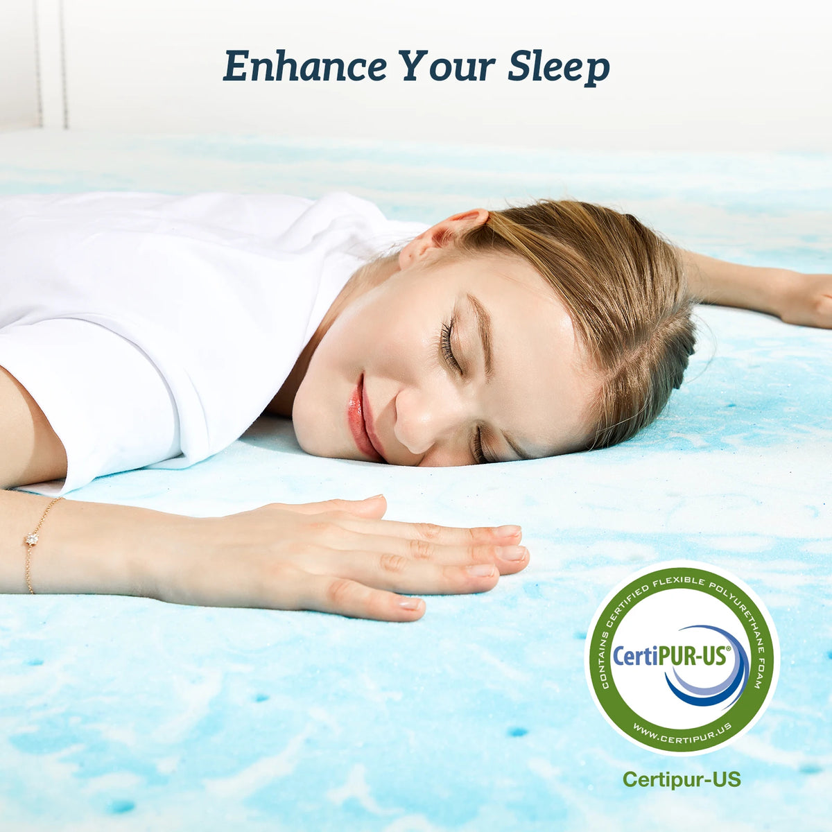 MCQ Memory Foam Gel Cooling Mattress With Breathable Soft Comfort