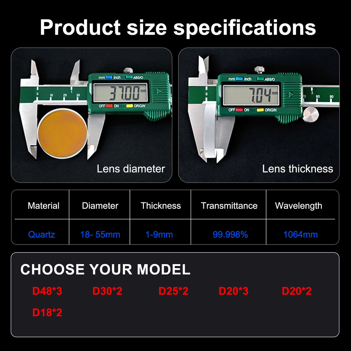 Scotle Fiber Laser Welding Protective Lens for Welding Machines