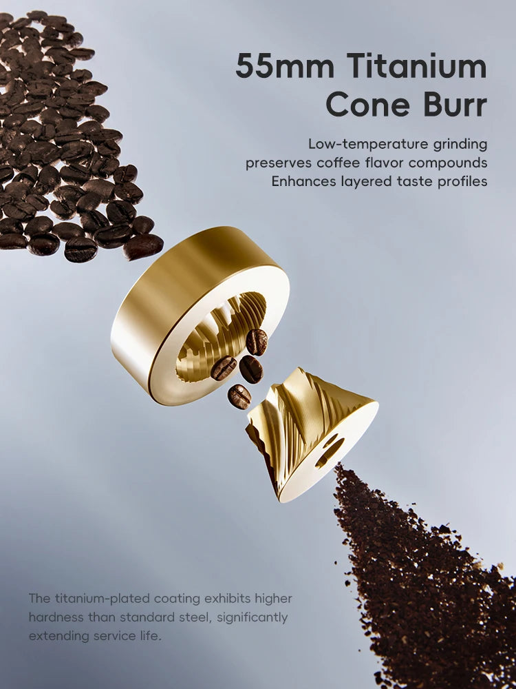 STARSEEKER E55Pro Electric Burr Coffee Grinder For Espresso Brewing