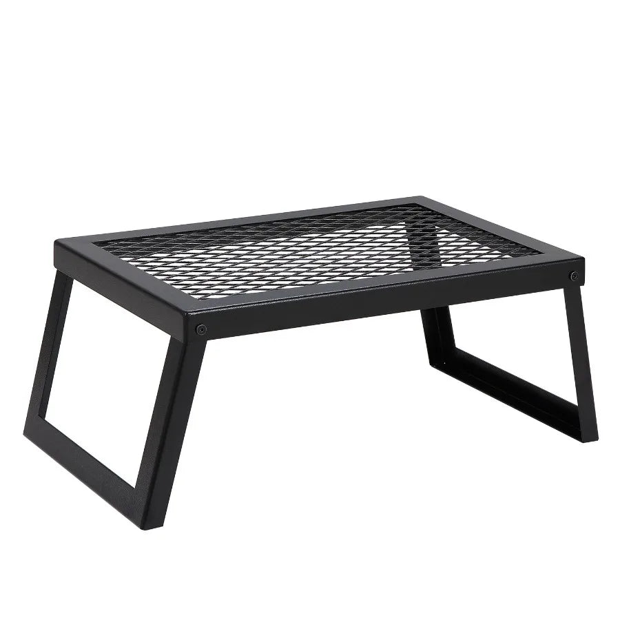 Heavy Duty Folding Campfire Grill Steel Mesh Grate for Outdoor Cooking
