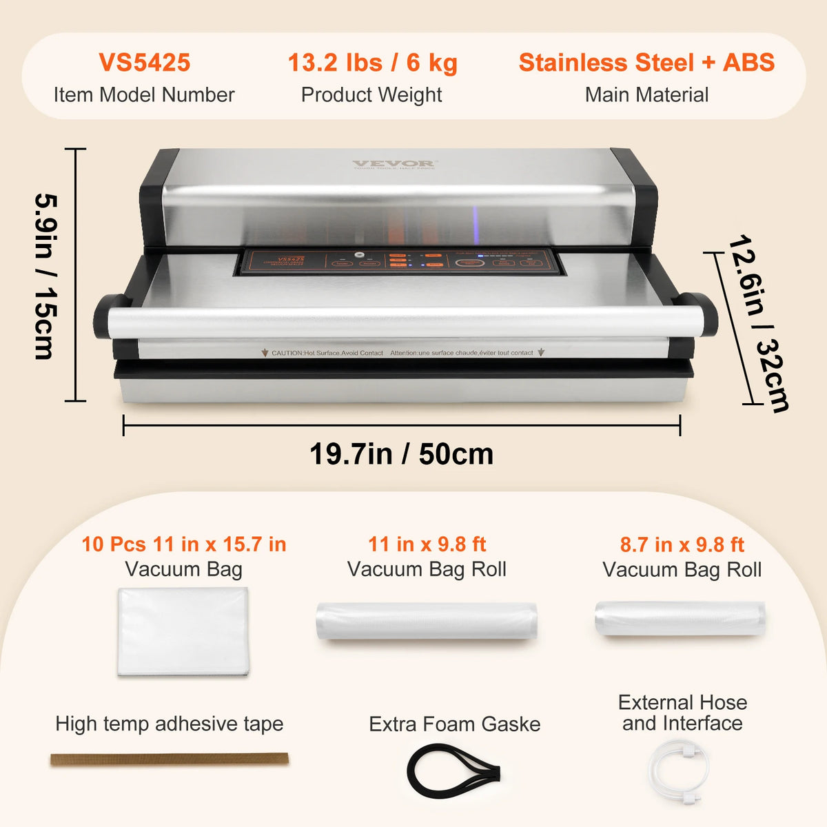 Commercial Automatic Vacuum Sealer Machine For Food Packaging