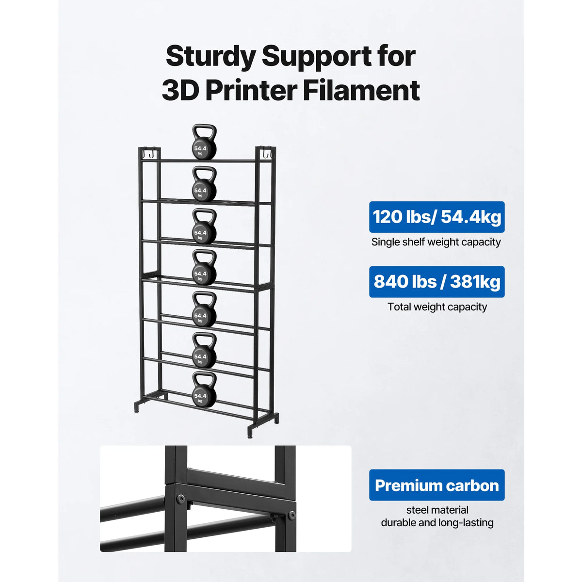SucceBuy 3D Printer Filament Storage Rack With Spool Holders